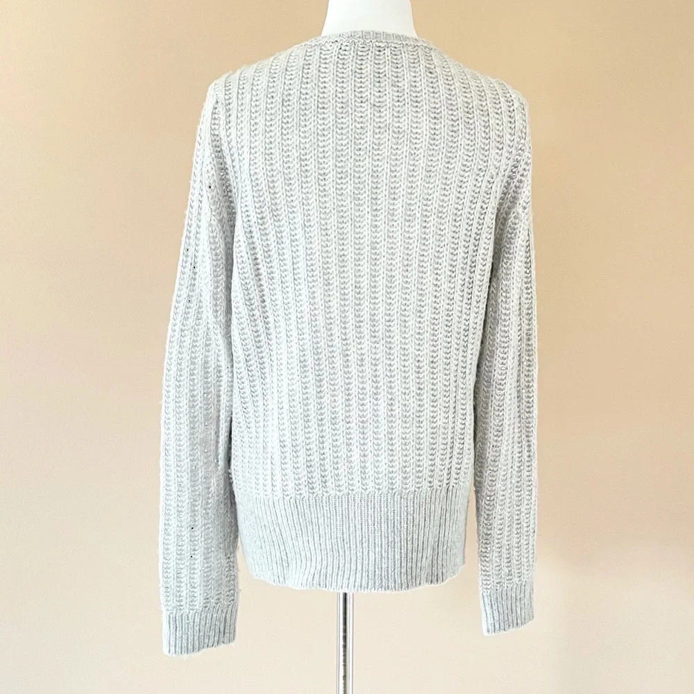 WHBM Sparkly Mirror Sequin Embellished Sweater - Picture 9 of 13